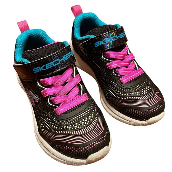 Skechers Toddler Girl's Jumpsters Sneaker Size 10.5 - Picture 2 of 10